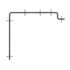 Freightliner 631637000 Strobe Light Mounting Bracket Strobe Light Mounting Bracket - Steel, 9.63 in. x 8.75 in., 0.12 in. THK