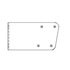 2239522000 by FREIGHTLINER - Mud Flap Bracket - Steel, 0.17 in. THK