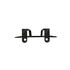 2258220000 by FREIGHTLINER - Mud Flap Bracket - Steel, Black, 289.4 mm x 128 mm, 2.84 mm THK