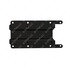 2258220000 by FREIGHTLINER - Mud Flap Bracket - Steel, Black, 289.4 mm x 128 mm, 2.84 mm THK