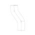 01-27867-000 by FREIGHTLINER - Intercooler Pipe - Right Side, Aluminized Steel