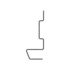 12-27345-001 by FREIGHTLINER - Air Brake Air Line Bracket - Steel, 0.18 in. THK