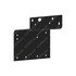 12-18399-000 by FREIGHTLINER - Air Brake Dryer Bracket - Steel, Black, 0.25 in. THK