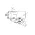 14-13610-000 by FREIGHTLINER - Steering Gear - Black, 14.11 in. x 8.66 in.