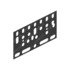 15-13253-000 by FREIGHTLINER - Multi-Purpose Spacer - Steel, Black, 364 mm x 187.3 mm, 1.51 mm THK