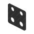 15-28650-000 by FREIGHTLINER - Frame Crossmember Bracket - Steel, 100 mm x 90 mm, 4.3 mm THK