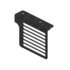 15-30094-001 by FREIGHTLINER - Radiator Guard - Right Side, Steel, Black, 192.3 mm x 141.9 mm, 2.8 mm THK