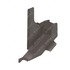 18-34968-002 by FREIGHTLINER - Body A-Pillar - Left Side, ABS, Brownstone, 565.01 mm x 436.2 mm, 2.5 mm THK