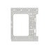 18-71733-011 by FREIGHTLINER - Panel Reinforcement - Right Side, Aluminum, 1284.17 mm x 1045.49 mm, 1.6 mm THK