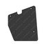 22-49238-001 by FREIGHTLINER - Mud Flap - Right Side, Symplastic, Black, 582 mm x 490 mm, 20 mm THK