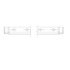 22-53609-229 by FREIGHTLINER - Running Board Side Skirt - Aluminum, 1524 mm x 28 mm, 2.03 mm THK