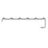 22-53610-527 by FREIGHTLINER - Sleeper Cabinet Step Tread - Right Side, Aluminum, 1394 mm x 209 mm, 2.03 mm THK