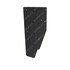 22-52905-002 by FREIGHTLINER - Mud Flap - Symplastic, Black, 860 mm x 390 mm, 20 mm THK