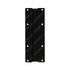 22-59325-000 by FREIGHTLINER - Mud Flap Bracket - Steel, Black, 374 mm x 134.1 mm, 3.22 mm THK