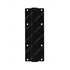 22-59325-000 by FREIGHTLINER - Mud Flap Bracket - Steel, Black, 374 mm x 134.1 mm, 3.22 mm THK