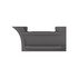 22-73008-002 by FREIGHTLINER - Truck Fairing - Left Side, Thermoplastic Olefin, Granite Gray, 4 mm THK