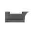 22-73008-003 by FREIGHTLINER - Fairing Step Panel - RH, Granite Gray, Plain, Thermoplastic Olefin, 4mm Thickness