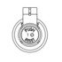 22-73303-001 by FREIGHTLINER - Air Cleaner Air Restriction Indicator - 3/8-24 UNF-2B in. Thread Size