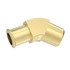 23-12386-010 by FREIGHTLINER - Pipe Fitting - 45 deg, 1/2 in. NPT x 5 in.