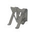 23-12854-000 by FREIGHTLINER - Multi-Purpose Clip - Steel, 18.43 mm x 15.87 mm, 0.2 mm THK