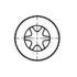 23-12233-150 by FREIGHTLINER - Screw - Oval Head, Machine Type