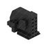 23-13151-013 by FREIGHTLINER - Multi-Purpose Wiring Terminal - Black, Plug, 12 Cavity Count