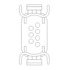 23-13152-702 by FREIGHTLINER - Multi-Purpose Wiring Terminal - ECU/Device, Black, Plug, 7 Cavity Count