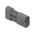 23-13142-219 by FREIGHTLINER - Multi-Purpose Wiring Terminal - Inline, Gray, Receptacle, 2 Cavity Count