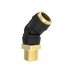 23-14395-011 by FREIGHTLINER - Air Brake Air Line Fitting - Glass Fiber Reinforced with Nylon, Elbow, 45 deg, Push-to-Connect, 0.50 MPT to 0.62 NT