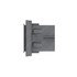 23-14549-043 by FREIGHTLINER - Receptacle - Polyamide, Gray