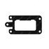 66-04942-000 by FREIGHTLINER - Bulkhead Pass-Thru Bracket - Steel, Black, 0.07 in. THK