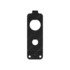 66-08645-000 by FREIGHTLINER - Diagnostic Connector Mounting Plate - Steel, Black, 0.06 in. THK