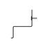 A22-76415-000 by FREIGHTLINER - A/C Hoses Cab Mounting Bracket - Steel, Black, 0.12 in. THK