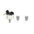 A22-77318-600 by FREIGHTLINER - Door and Ignition Lock Set - Random Key Codes, 6 Key