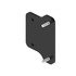 A22-77862-000 by FREIGHTLINER - Truck Fairing Mounting Bracket - Steel, Black, 0.25 in. THK