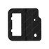 A66-09925-000 by FREIGHTLINER - Diagnostic Connector Mounting Plate - Steel, Black, 0.1 in. THK