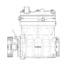 DDEA9061306415 by FREIGHTLINER - Air Brake Compressor - 299.70 mm Length