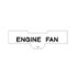 E2400242003 by FREIGHTLINER - Multi-Purpose Decal - Polycarbonate, 39.67 mm x 11.91 mm, 0.17 mm THK