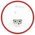 SIG-4050 by FREIGHTLINER - Brake / Tail / Turn Signal Light - Signal-Stat Series, LED, Round, Red Lens