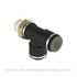 SMC-KV2Y11-13-36S by FREIGHTLINER - Pipe Fitting - Tee, 3/8 Male PT + 3/8 Polycarbonate + 1/2 Polycarbonate, Gray