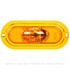 TL-60420Y by FREIGHTLINER - Turn Signal Light - 60 Series, LED, Oval, Polycarbonate, Yellow Trim, Yellow Lens