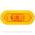 TL-60420Y by FREIGHTLINER - Turn Signal Light - 60 Series, LED, Oval, Polycarbonate, Yellow Trim, Yellow Lens