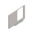 W18-00483-305 by FREIGHTLINER - Sleeper Side Panel Trim - Upholstery, Panel Side, Slate, Slate Gray, Polyester Fiber, Laminated Fiber Board, Right Hand