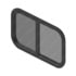 WWS633203564 by FREIGHTLINER - Sleeper Vent Louver - EPDM (Synthetic Rubber), Black
