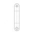 A 680 766 01 24 by FREIGHTLINER - Door Linkage - Steel, 71.4 mm x 12.8 mm, 2.52 mm THK