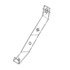 A 680 881 13 14 by FREIGHTLINER - Bumper Splash Shield Bracket - Steel, 3 mm THK