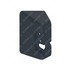 18-69136-000 by FREIGHTLINER - Sleeper Baggage Compartment Door Latch Cover - Left Side, Thermoplastic Olefin, Carbon, 141.5 mm x 61.2 mm