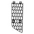 21-28972-002 by FREIGHTLINER - Bumper Cover Grille - Right Side, Thermoplastic Olefin, Volcano Gray