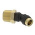 23-14395-001 by FREIGHTLINER - Air Brake Air Line Fitting - Glass Fiber Reinforced with Nylon, Elbow, 45 deg, Push-to-Connect, 0.38 MPT to 0.25 NT