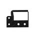 A1717087001 by FREIGHTLINER - Hood Stop Buffer Bracket - Right Side, Steel, 9.53 mm THK